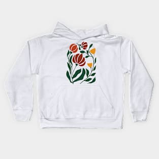 Boho Flowers 17 Kids Hoodie